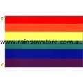 Rainbow Flag Nylon 5 feet by 8 feet Gay Lesbian Pride