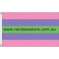 Trigender Pride Flag Deluxe Polyester 3 feet by 5 feet