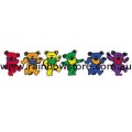Rainbow Dancing Koala Bears Bumper Sticker Adhesive Gay Pride