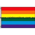 Rainbow Flag Deluxe Polyester Waterproof 2 feet by 3 feet Gay Lesbian Pride