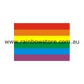 Rainbow Flag Adhesive Sticker Gay Lesbian Pride 5cm x 7.6cm 2 inch x 3 inch