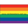 Rainbow Flag Adhesive Sticker Gay Lesbian Pride 9.5cm x 12.7cm 3.7 inch x 5 inch