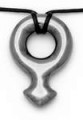 Male Symbol Hematite Pendant Necklace Gay Pride