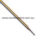 Rainbow Stripe Shoelaces 142cm 56 inch Gay Lesbian Pride