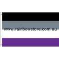 Asexual Flag Deluxe Polyester Waterproof 3 feet by 5 feet Asexual Pride