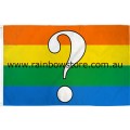 Questioning Flag Deluxe Polyester 3 feet by 5 feet Questioning Pride