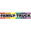 Family Truck Bumper Rainbow Sticker Adhesive Gay Lesbian Pride