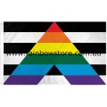 Gay Straight Alliance Flag Deluxe Polyester Waterproof 3 feet by 5 feet Gay Lesbian Pride