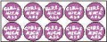 Girlz Kick Ass Stationery Adhesive Stickers Packet Of 10 Lesbian Pride