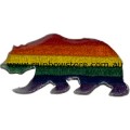 Rainbow Bear Embroidered Iron On Patch Gay Pride