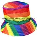 Rainbow Swirl Bucket Hat Lesbian Gay Pride