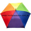 Rainbow Umbrella Genuine 6 Colour Panel Gay Lesbian Pride