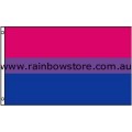 Bisexual Flag Deluxe Polyester 3 feet by 5 feet Bisexual Pride