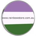 Genderqueer Round Lapel Badge Pin Gender Queer Pride