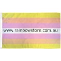 Pangender Flag Deluxe Polyester 3 feet by 5 feet Pan Gender Pride